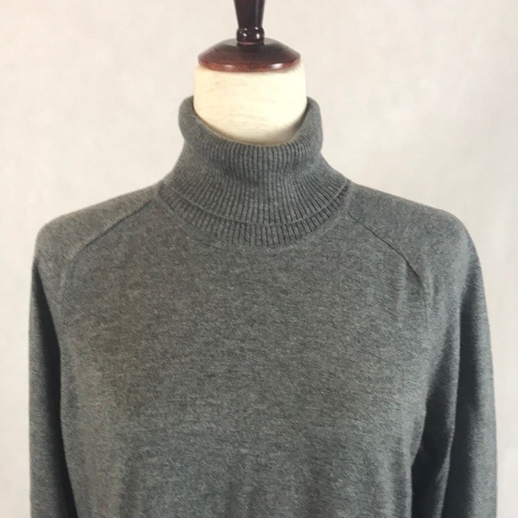 EUC Jones New York Gray Turtleneck Sweater Size L - Picture 2 of 7